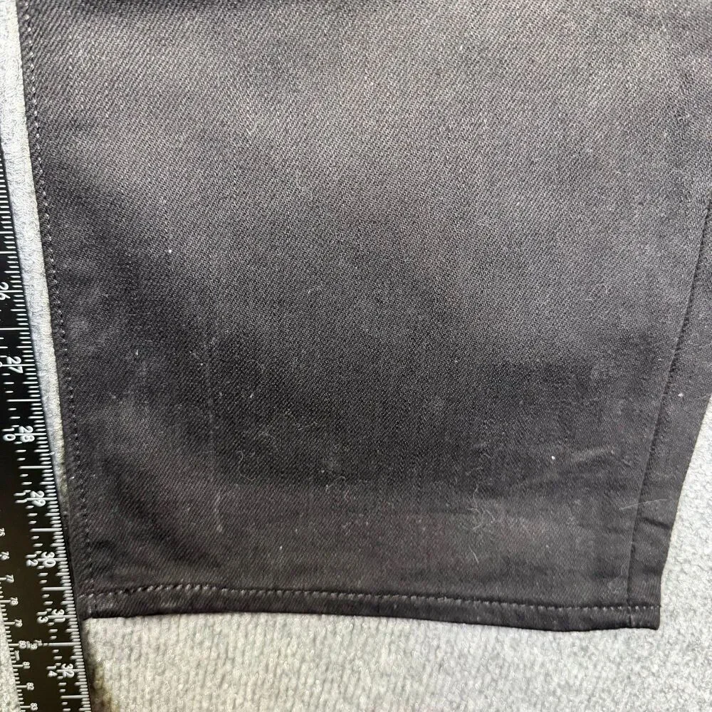 Levis 501 Mens Jeans 38x32 Black Original Fit Button Fly Straight Leg Denim